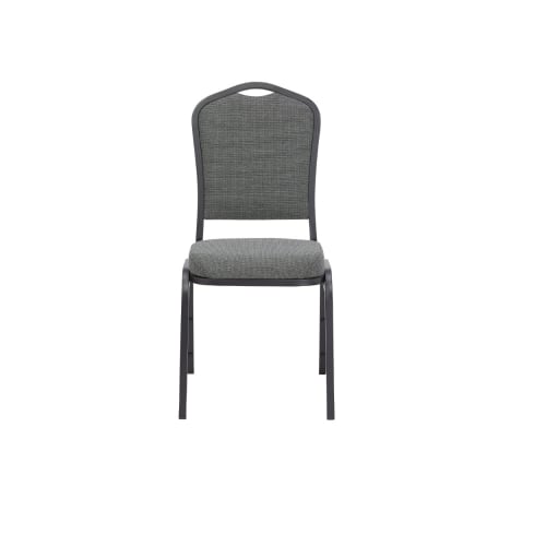 Silla Apilable NPS® 9300 Series, Tapizada con Tela Deluxe, Piedra Gris Natural